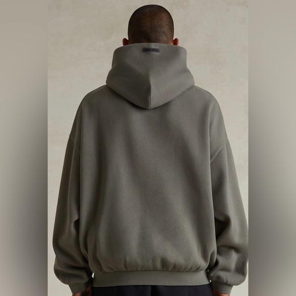Fear of God 90's Fleece Hoodie for Men in the color MOSS - Picture 5 of 8